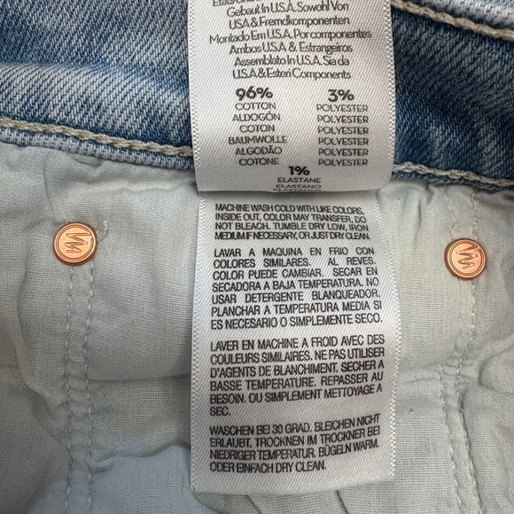 MOTHER The Ditcher Zip Ankle Straight Leg Denim Jean Light as a Feather Size 29 - Picture 13 of 14